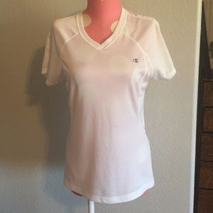 Champion White Workout Tee